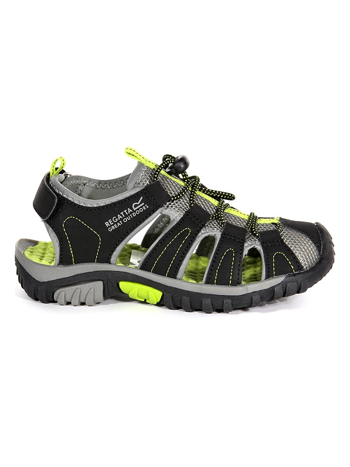 Regatta Trekkingsandalen in Schwarz/ Grün günstig kaufen