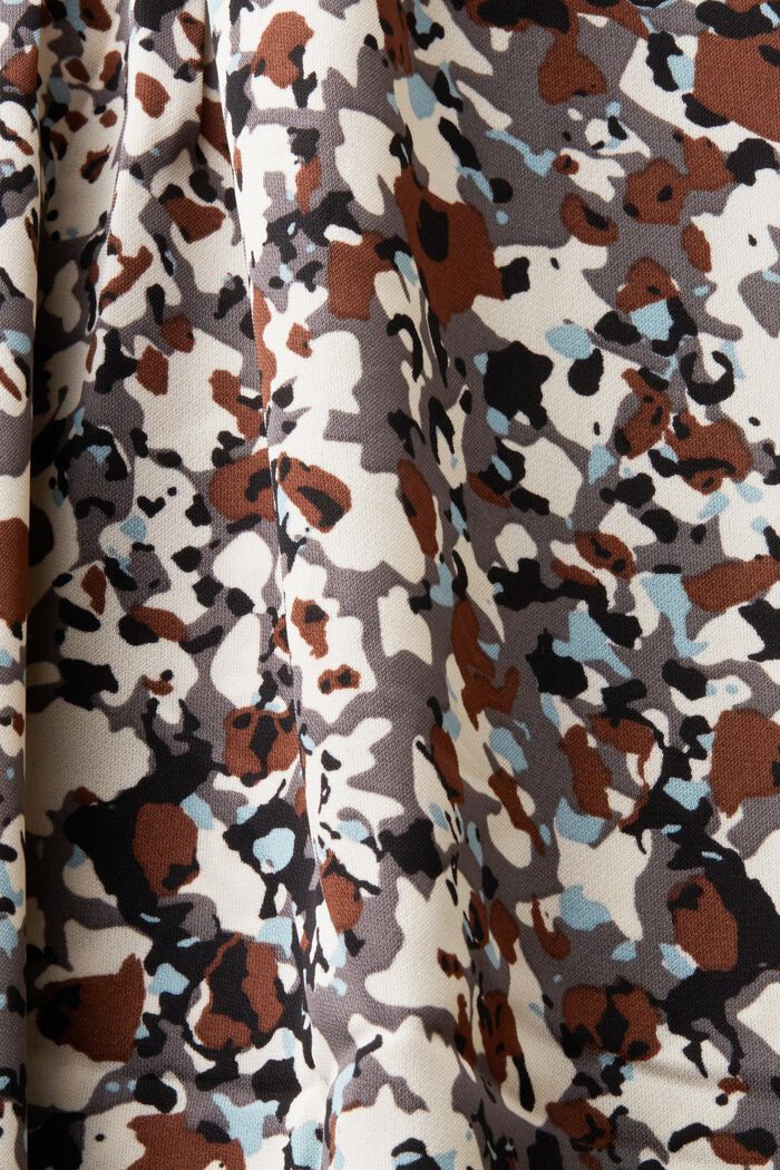 Recycelt: gemusterte Chiffonbluse