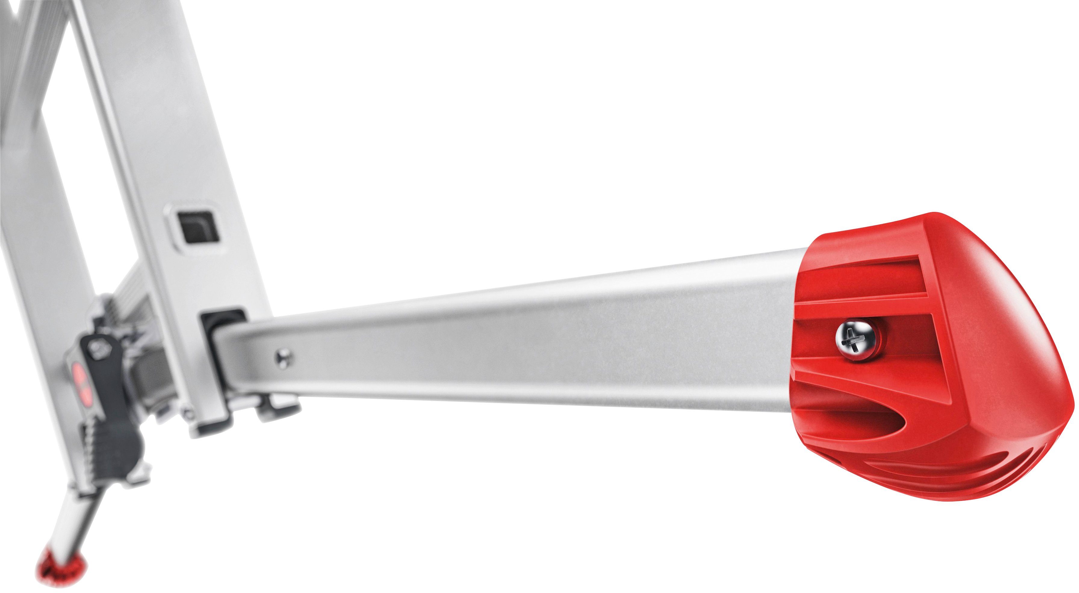 Hailo Vielzweckleiter S100 ProfiLOT, Aluminium Kombileiter 3-teilig 2x6 + 1x5 Sprossen