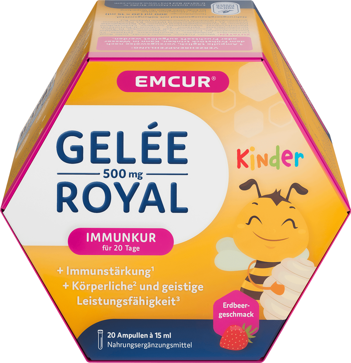 Gelee Royal 500 Kinder Ampullen Erdbeere 20 St, 300 ml