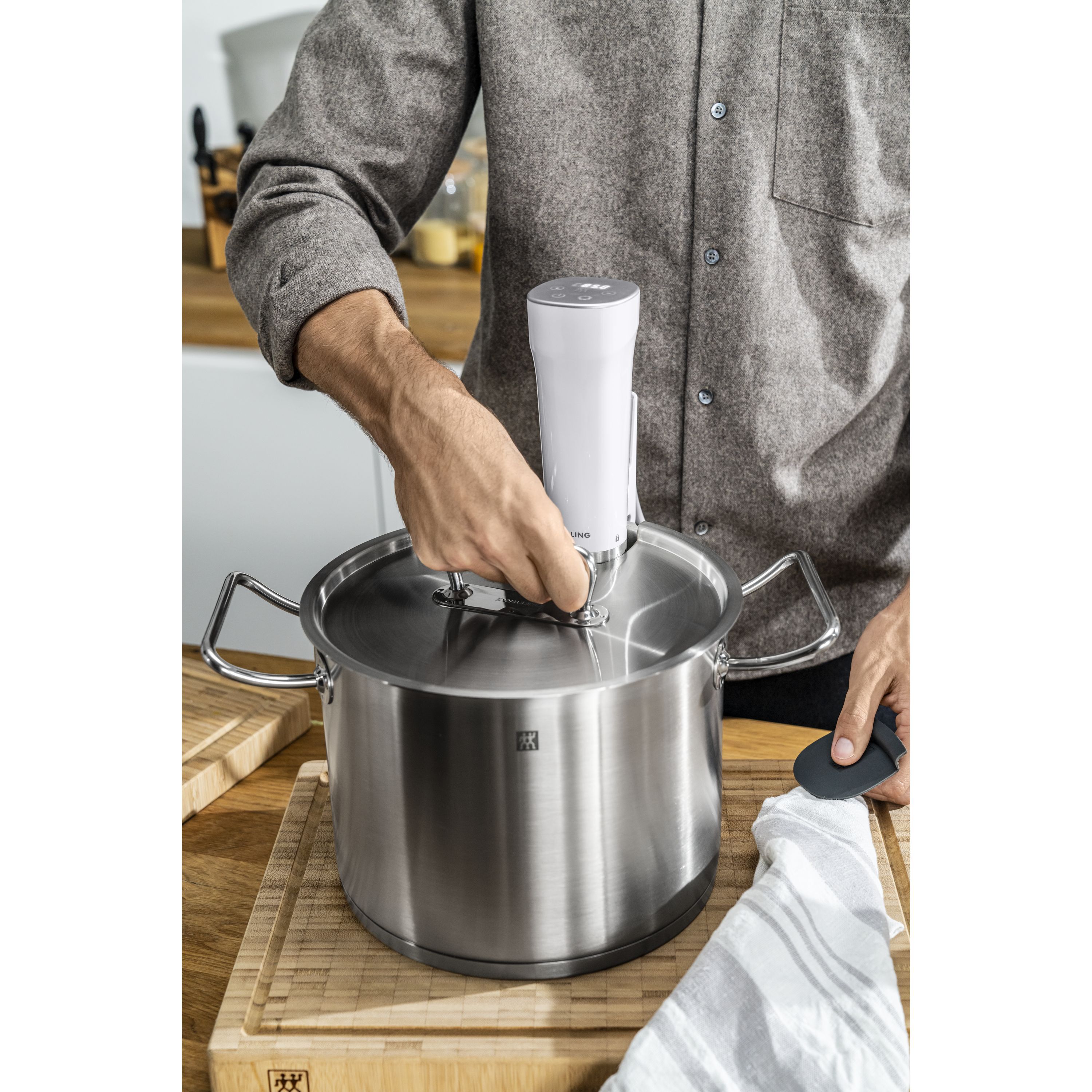 Sous-vide Deckel 24 cm, 18/10 Edelstahl