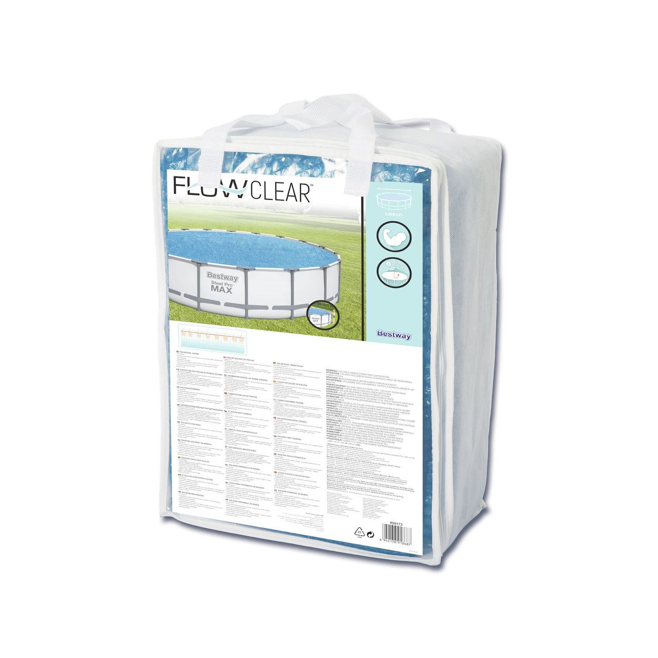 Bestway Flowclear™ PE-Solarabdeckplane Ø 527 cm, blau, rund