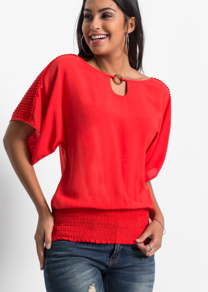 Bluse mit Spitze