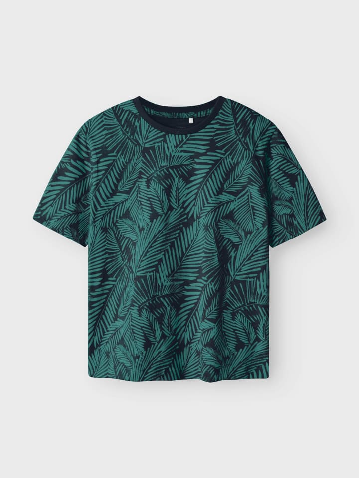 name it T-Shirt NKMJIVAN S/S NREG TOP in deep jungle günstig kaufen