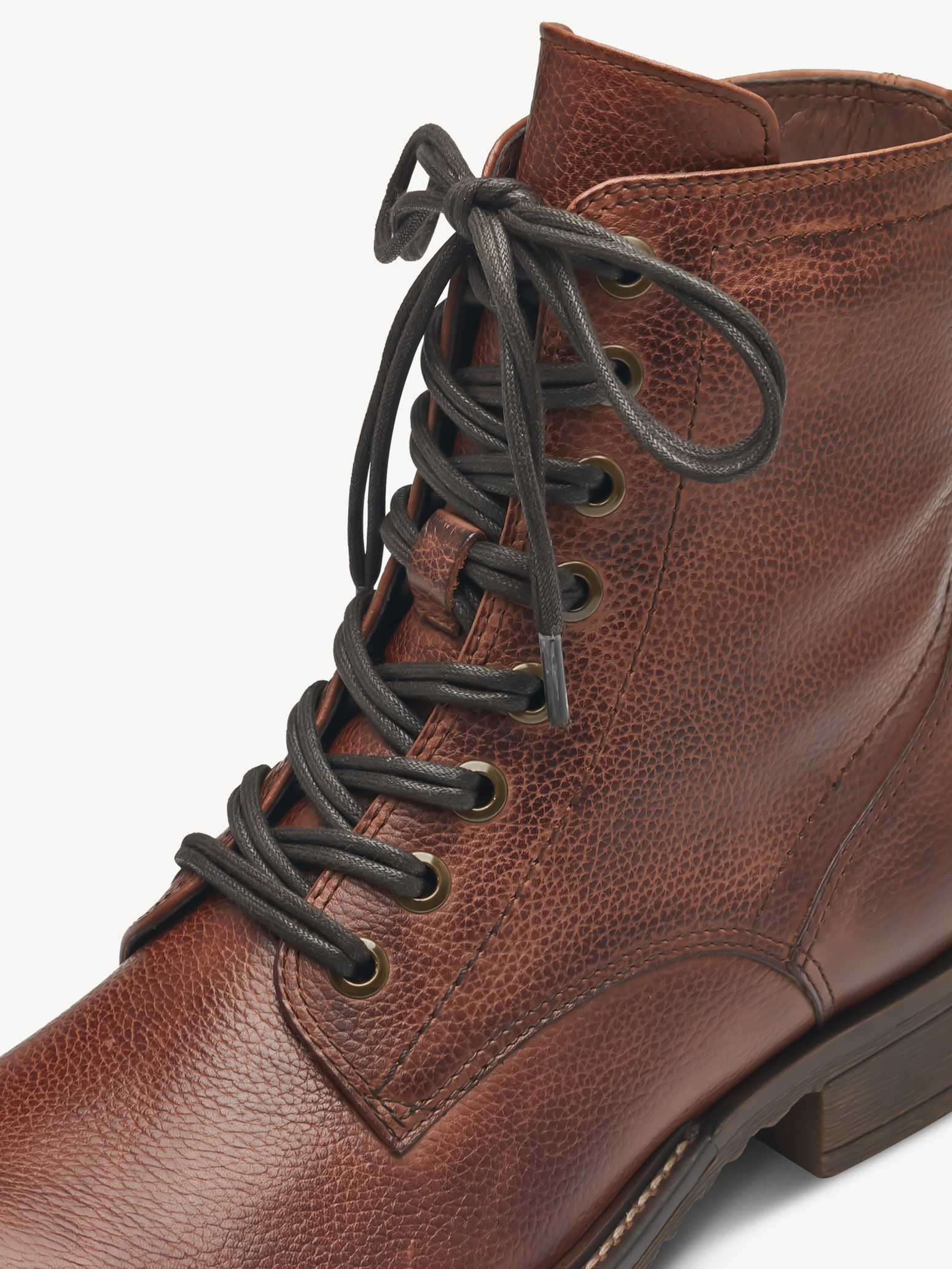 Bottine en cuir - marron