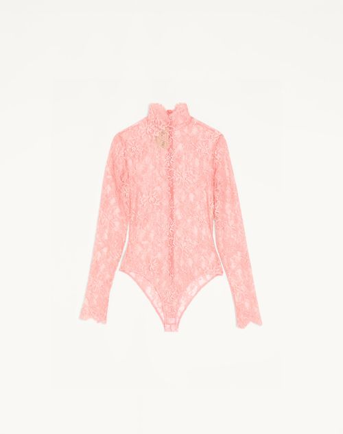 Bodysuit met bloemenkant