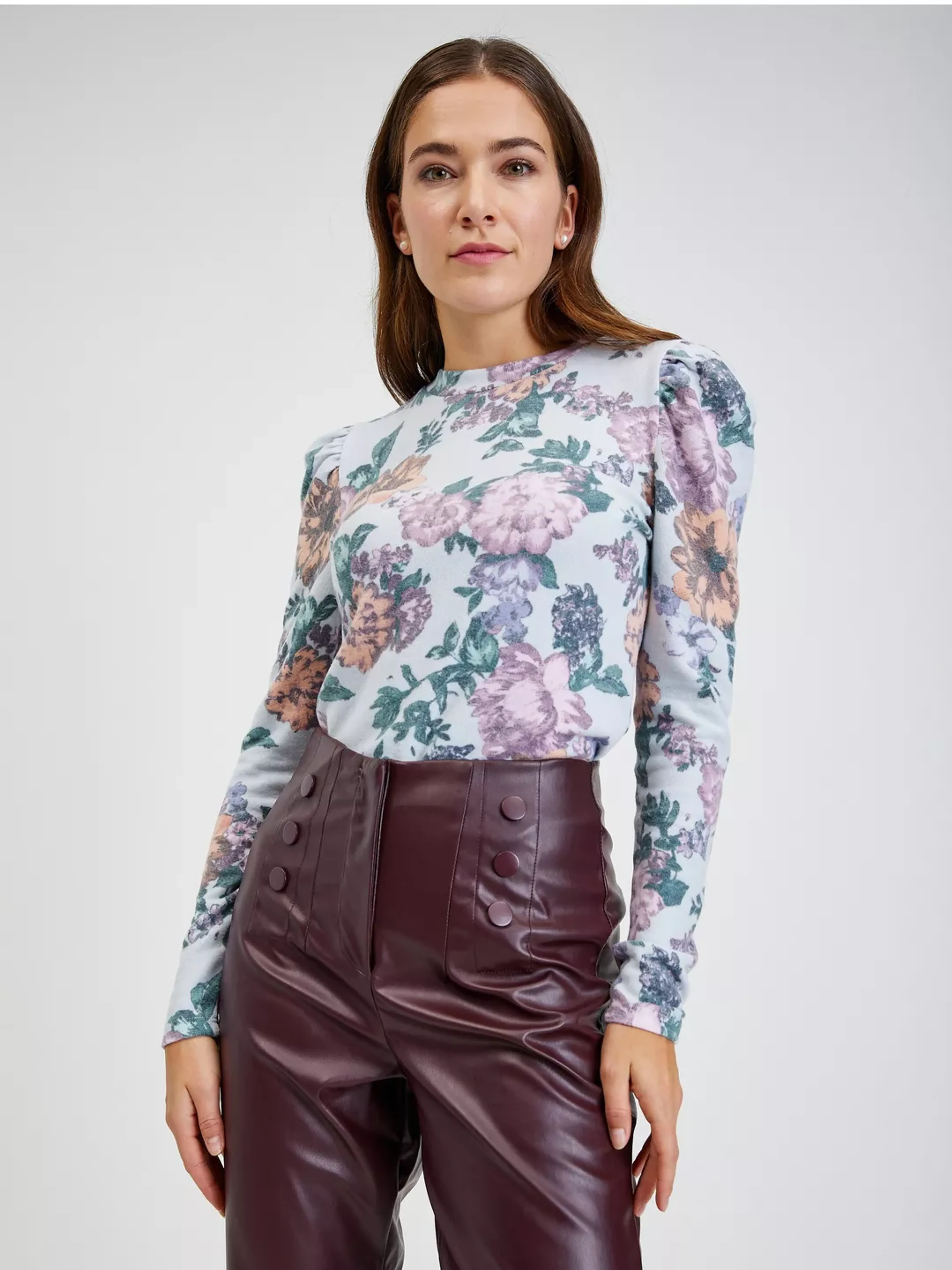 Burgunderrot Damen Kunstederhose ORSAY