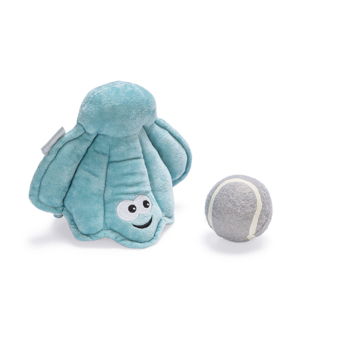 Beeztees Plüsch Muschel mit Tennisball kaufen bei ZooRoyal