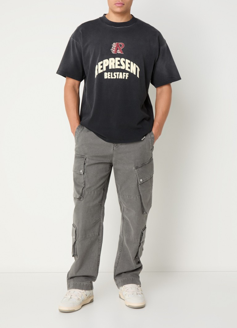 Tricou Flame Phoenix cu logo și imprimeu pe spate.