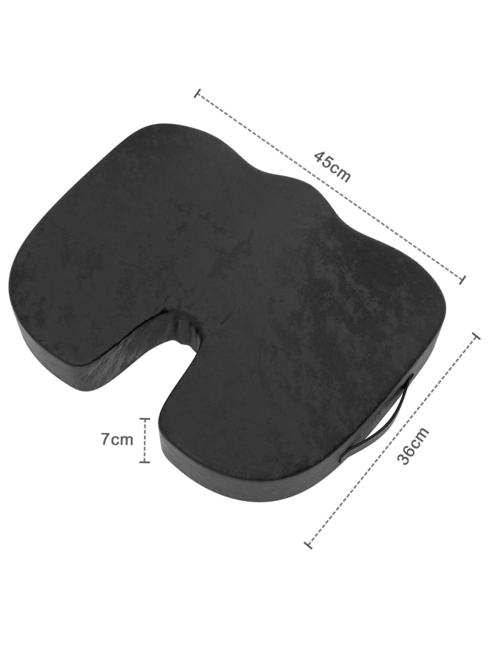 Intirilife Orthopädisches Memoryschaum Sitzkissen in Schwarz günstig kaufen onesize