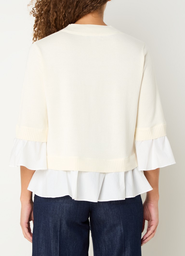 LKBennett Maisie fine knitted top with rushes