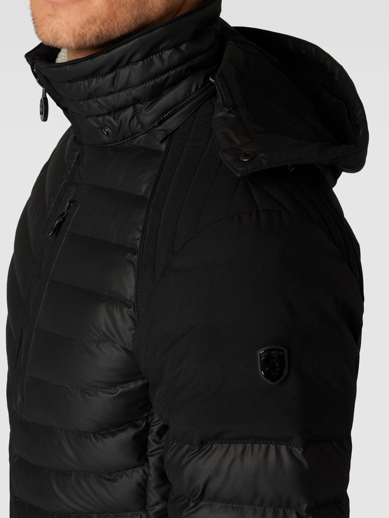 Funktionsjacke mit Zweiwege-Reißverschluss Modell 'REVOX' in schwarz
