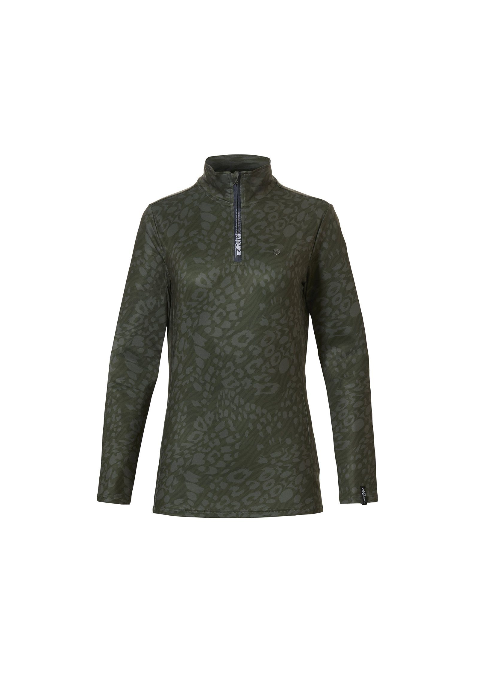 REHALL Stillpullover Rehall Damen ISA-R Skipullover AOP Print Half Zip