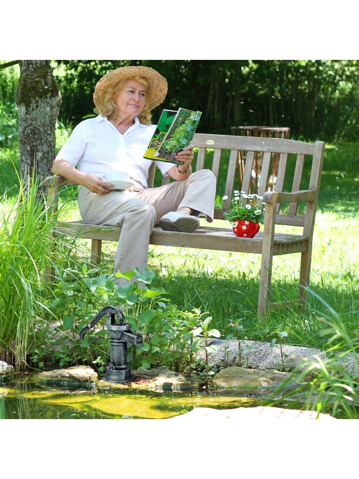 relaxdays Deko-Pumpe in Graugrün günstig kaufen onesize