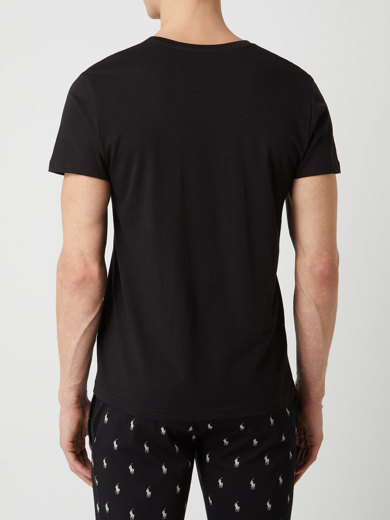 T-Shirt aus Baumwolle im 2er-Pack in schwarz