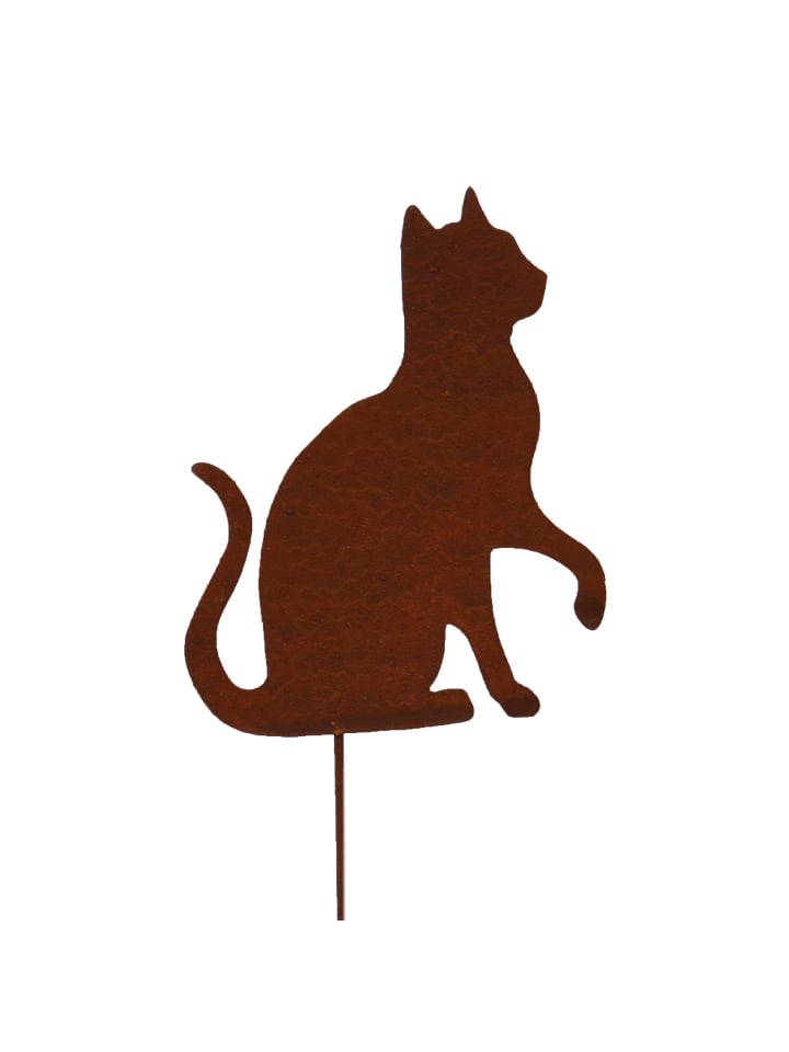 UNUS 3er Set Gartenstecker Rost Katzen in Braun günstig kaufen onesize