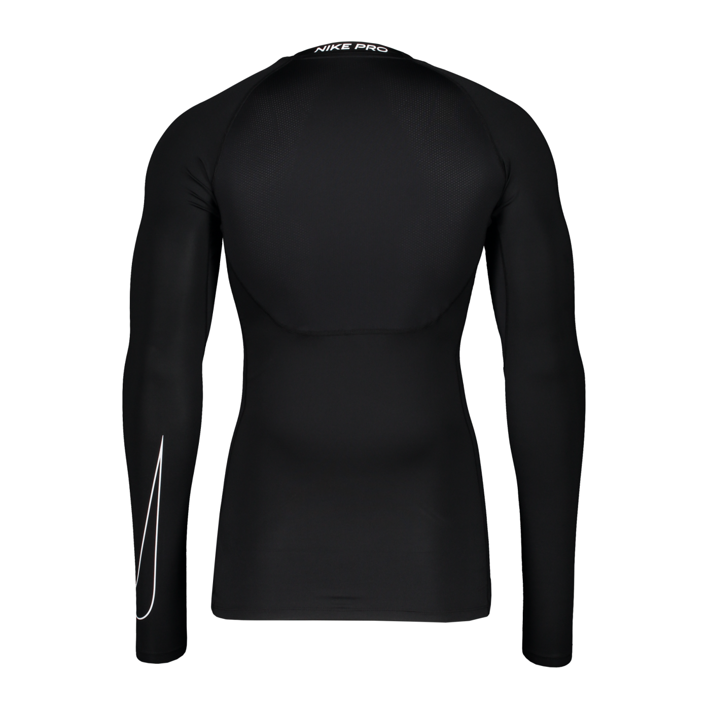 Nike Pro Longsleeve Schwarz Weiss F010