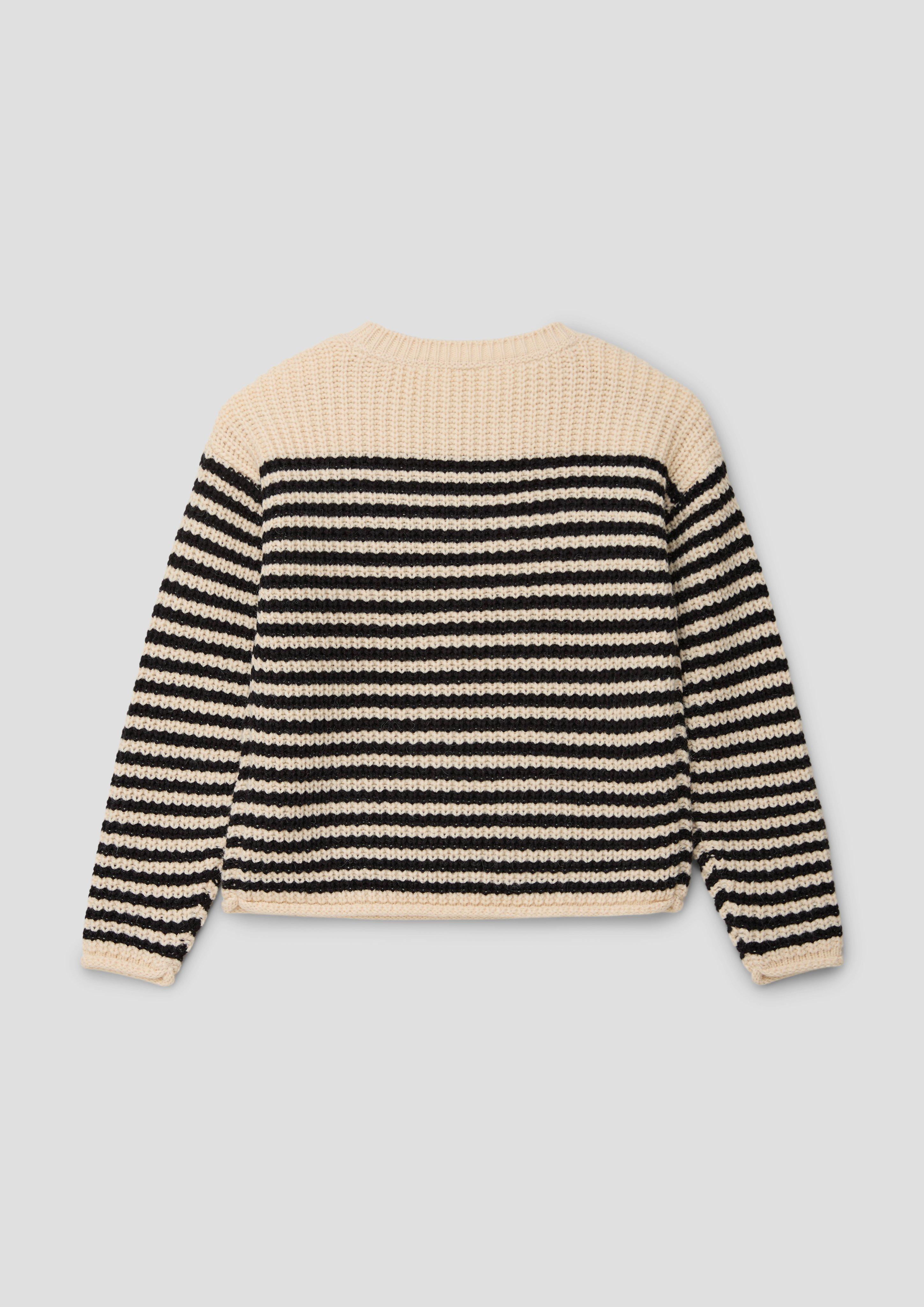 Grobgestrickter Pullover mit Ringelmuster  2137298-99X2