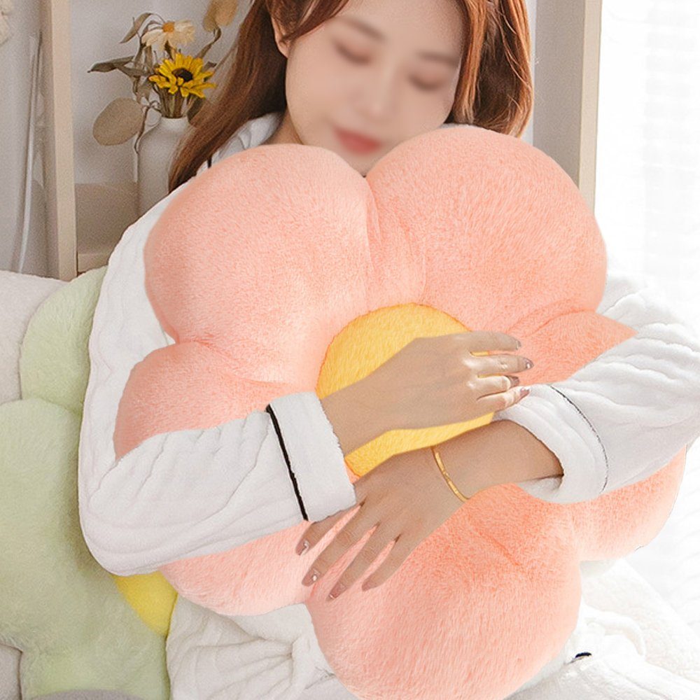 Einemgeld Bodenkissen Blumenboden Kissen Tatami Blumenförmiges Plüsch-Dekor der bequemen