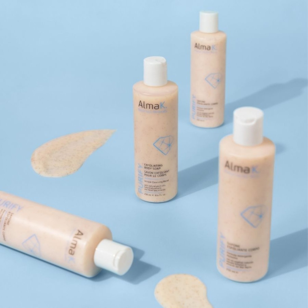 alma k Savon Exfoliant pour le Corps Savon liquide pour le corps