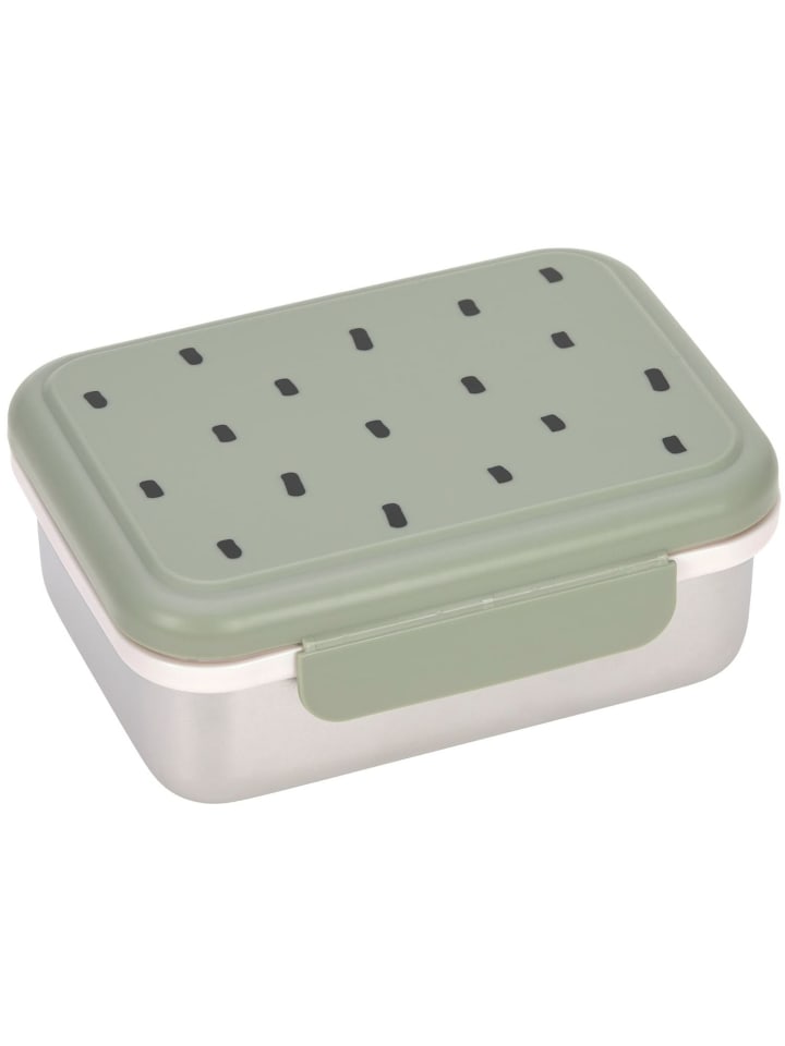 Lässig Lunchbox Stainless Steel Happy Prints light olive in grün günstig kaufen onesize