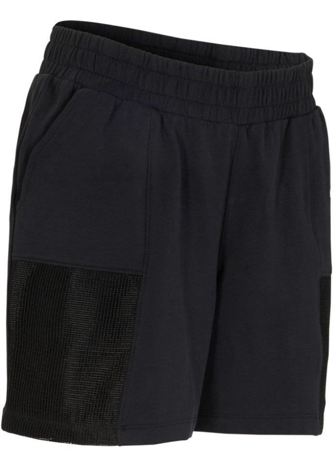 Sweat-Shorts mit Mesh