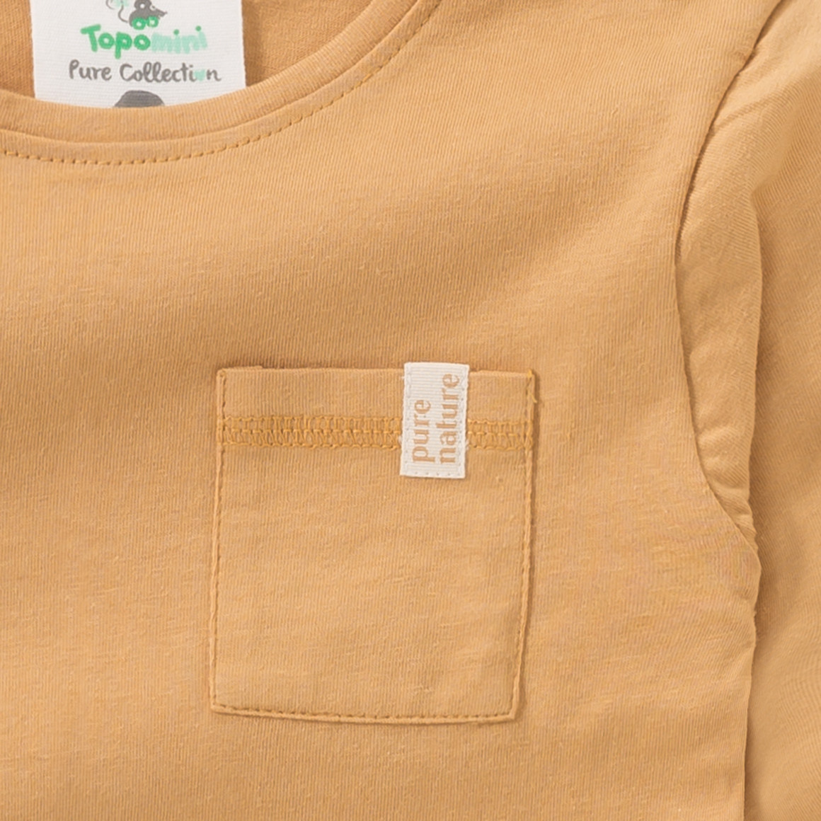 2 Baby Langarmshirts mit Brusttasche