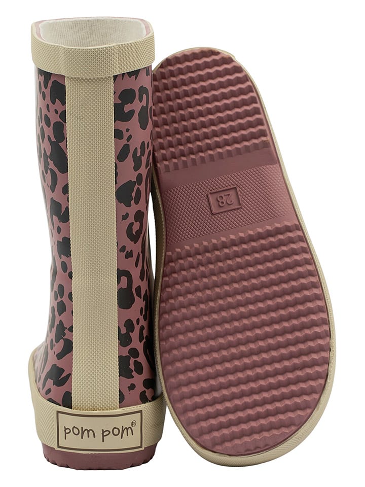 POM POM Gummistiefel in Hellbraun günstig kaufen