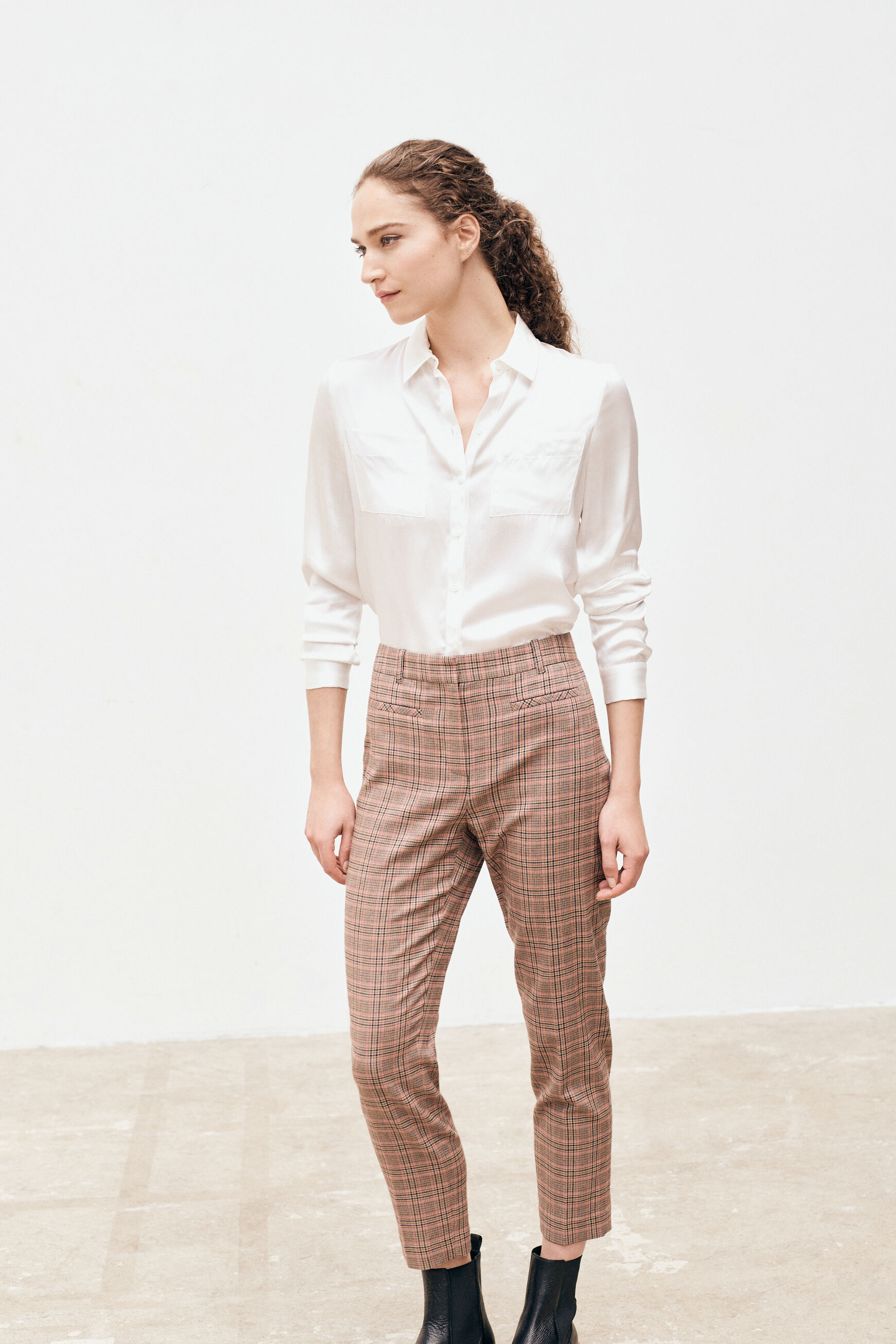 pantalon attico vieux rose femme