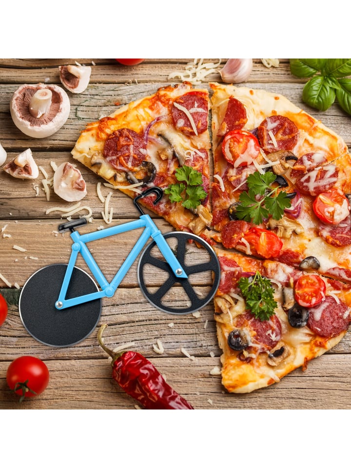 relaxdays 2x Pizzaschneider in Blau günstig kaufen onesize
