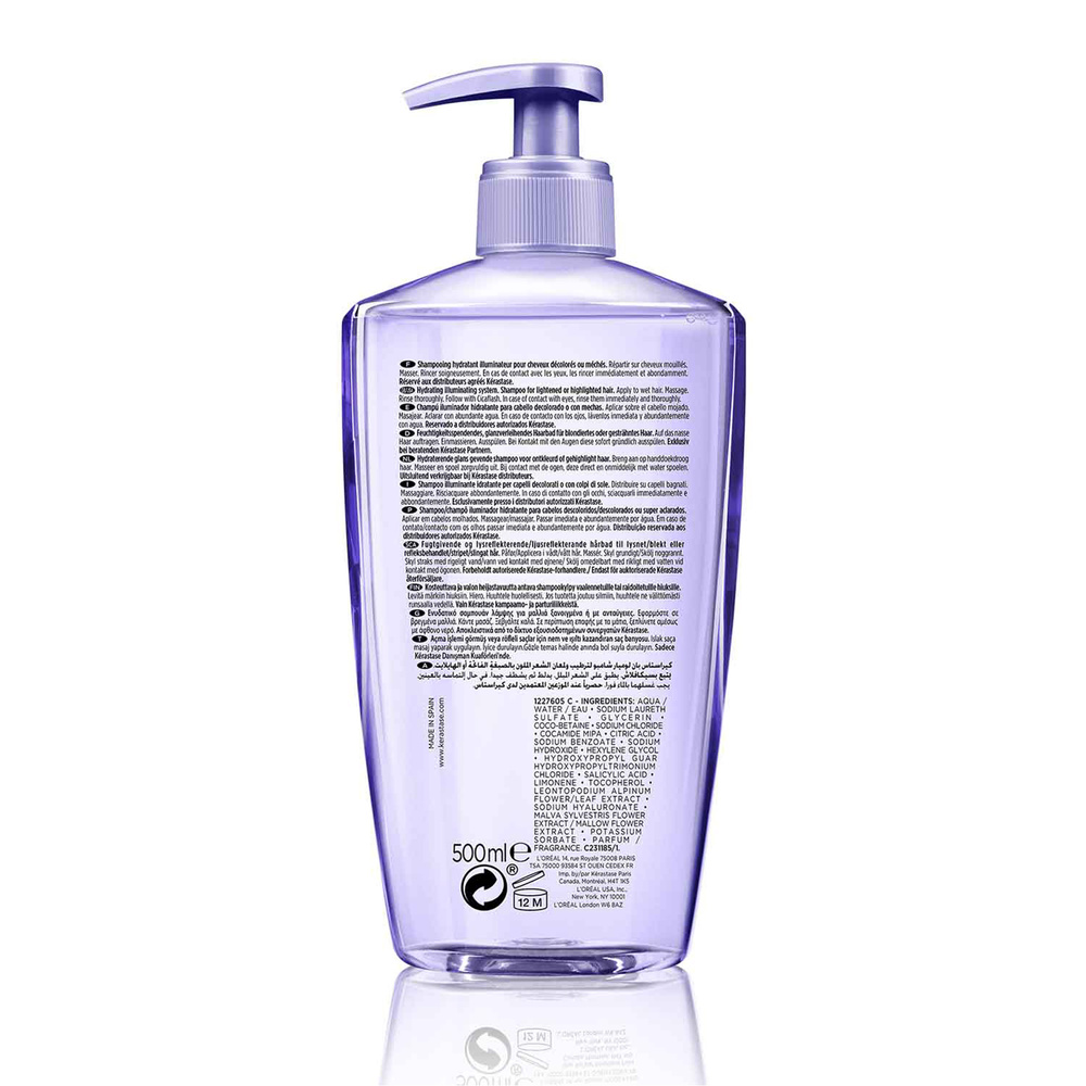 Kérastase Bain Lumière 500ml shampoing hydratant illuminateur