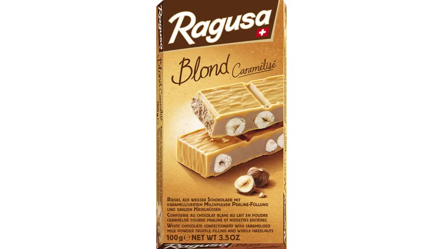 Ragusa Blond Caramélisé weisse Schokolade mit Haselnüssen 100 g
