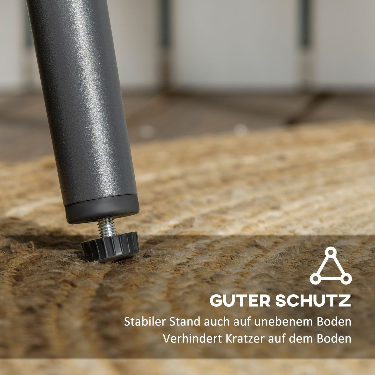 Outsunny 3-TLG. Gartenmöbel Set Rattan Balkonmöbel inkl. Tisch, 2 Stühle