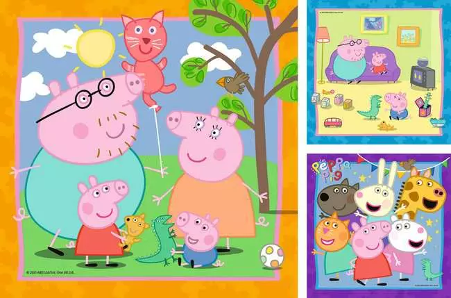 Kinderpuzzle ab 5 Jahren - Peppas Familie und Freunde - 49 Teile