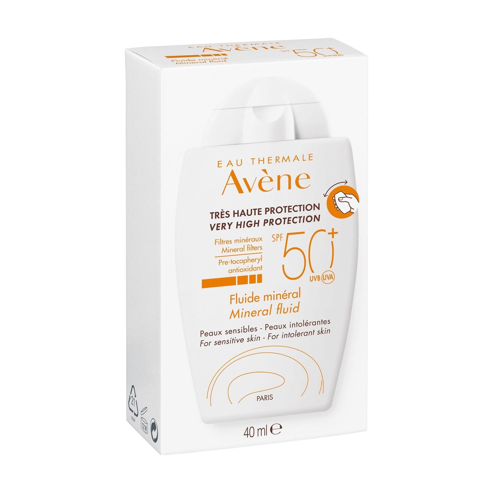 Avène Solaires Fluide minéral 50+ 40 ml Fluide