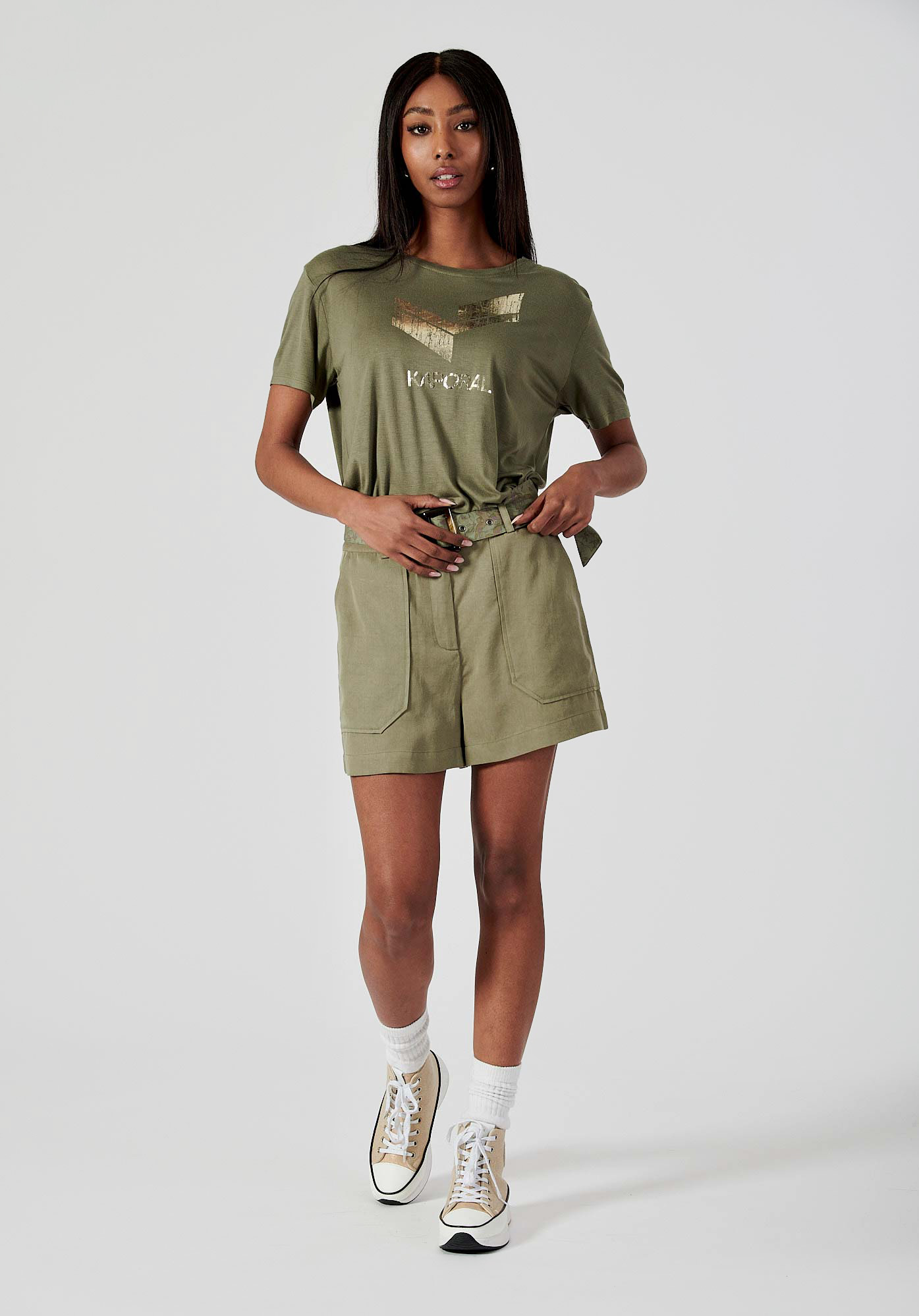 FRANK  T-shirt kaki Femme