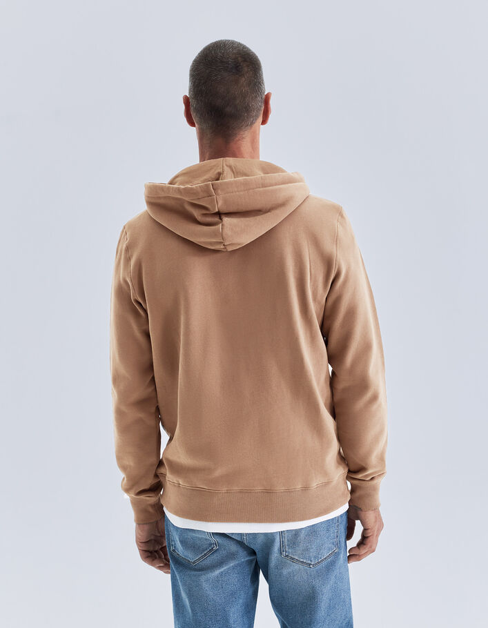 Sweat cappuccino bio à capuche Homme