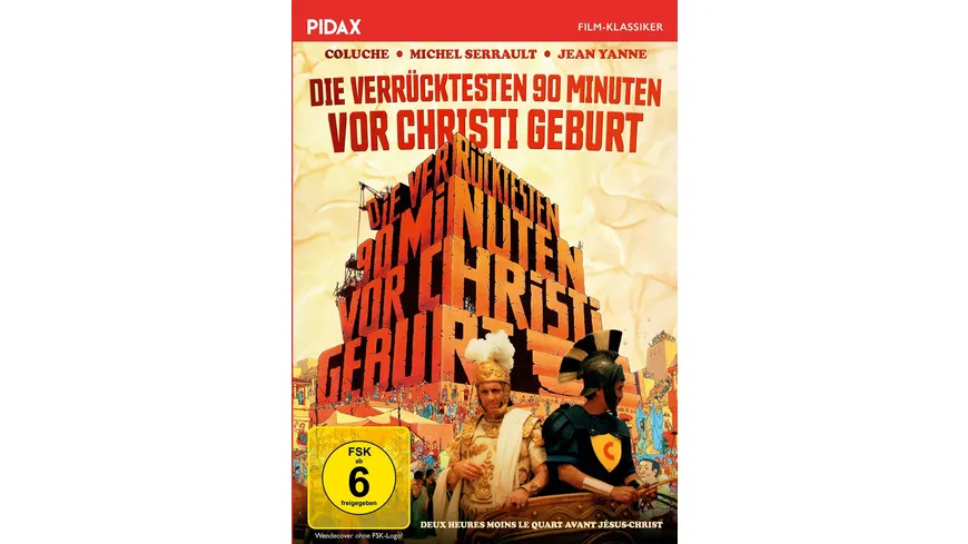 Die verrücktesten 90 Minuten vor Christi Geburt / Kultige Monumentalfilm-Parodie mit Starbesetzung (Pidax Film-Klassiker)