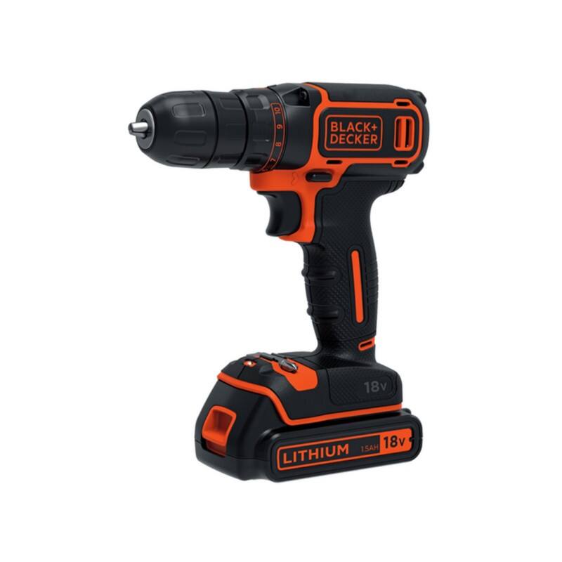 BLACK DECKER BDCDC18KB-QW 18 V 1500 mAh Akku-Bohrschrauber