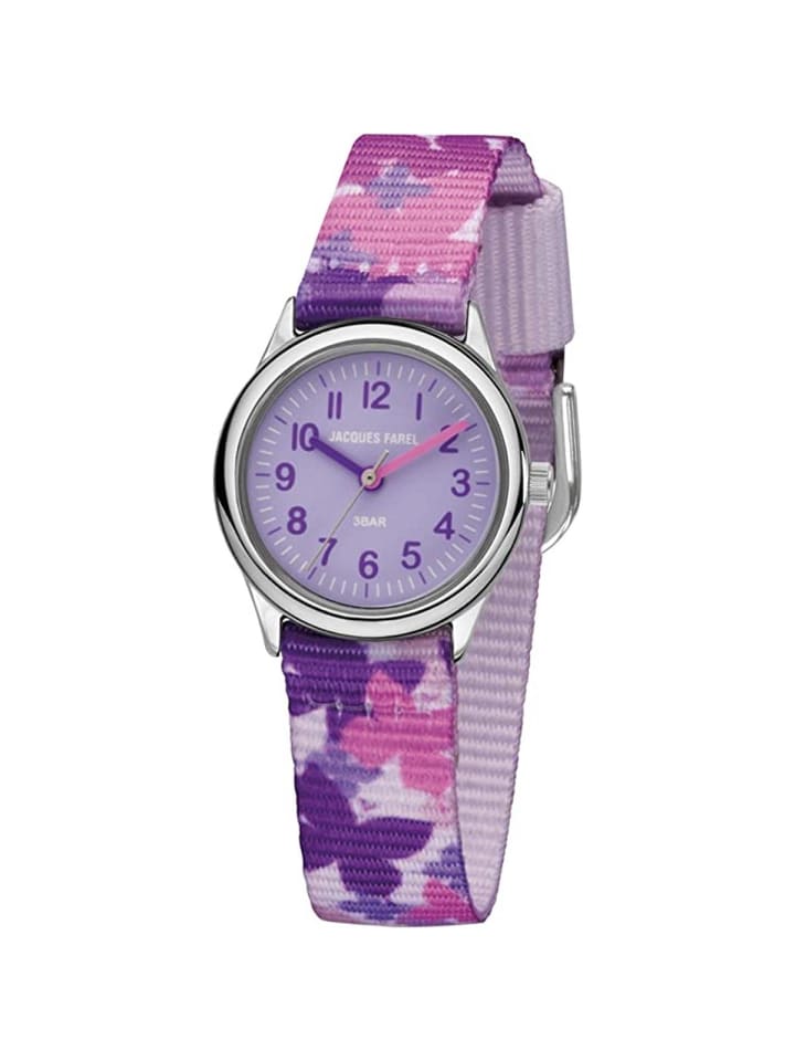 JACQUES FAREL Quarzuhr HCC 3142 in Lila günstig kaufen onesize