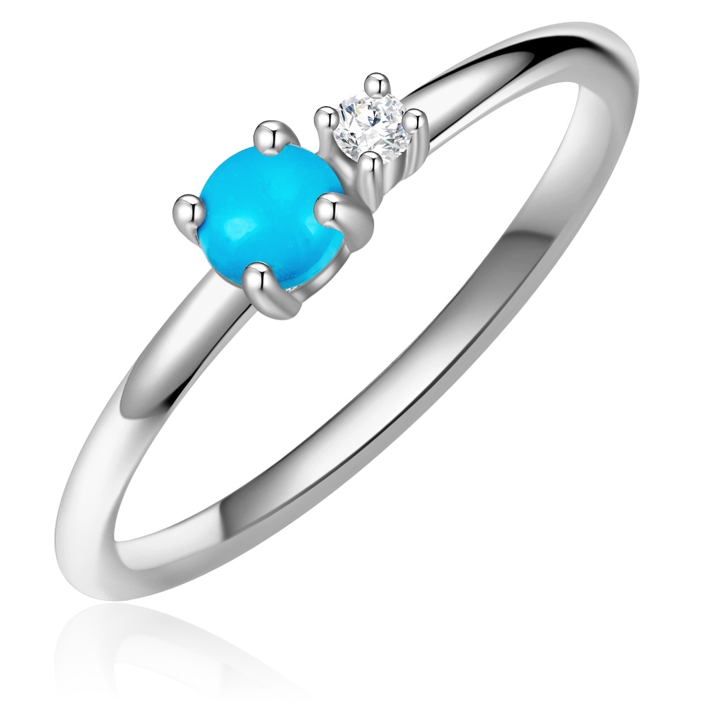 Glanzstücke München Bague en argent Argent sterling Oxyde de zirconium (CZ) en Argent Bague