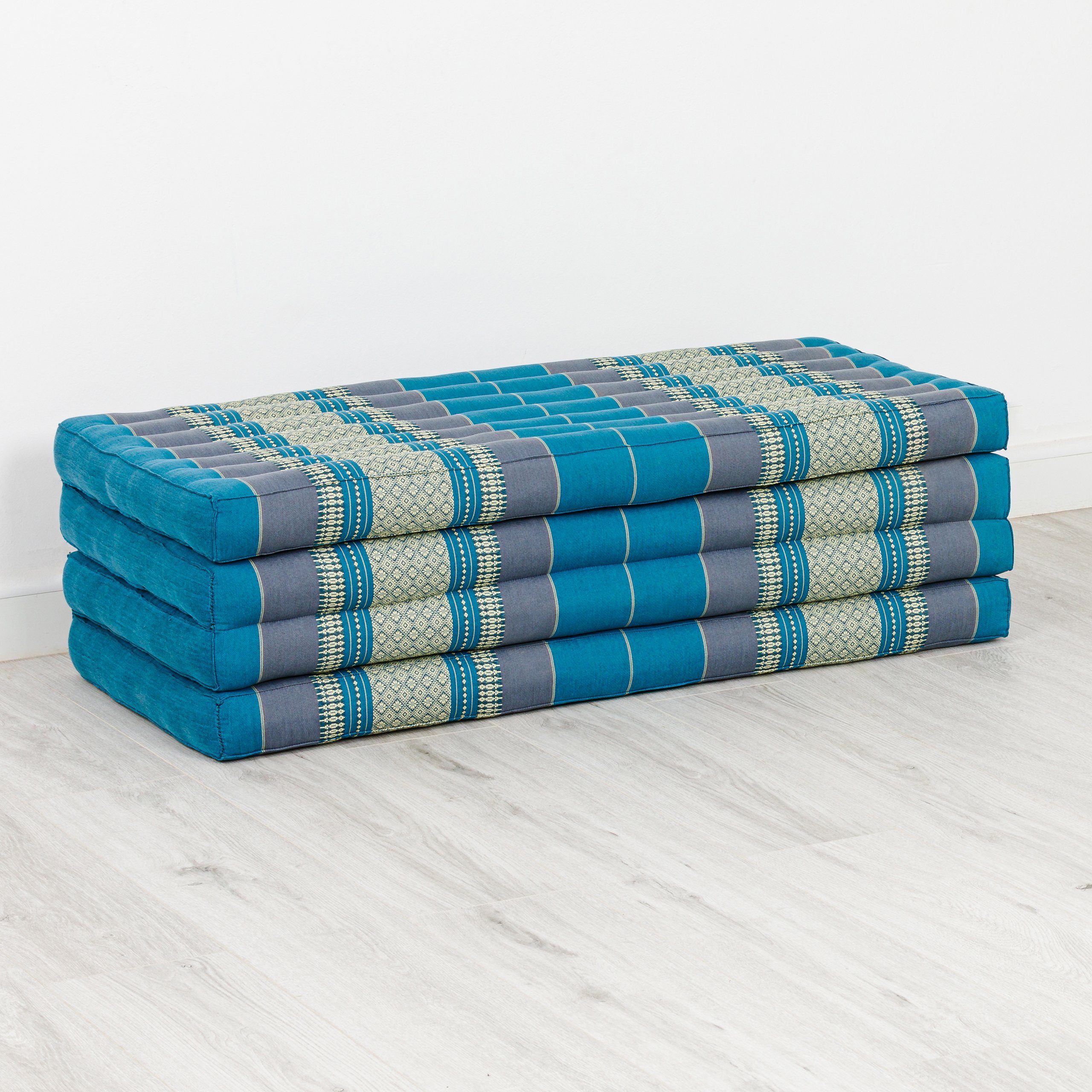 Klappmatratze Klappmatratze 110 cm (Classic) vegan und handgefertigt, 200x110x8cm, livasia, 8 cm hoch, Kapok