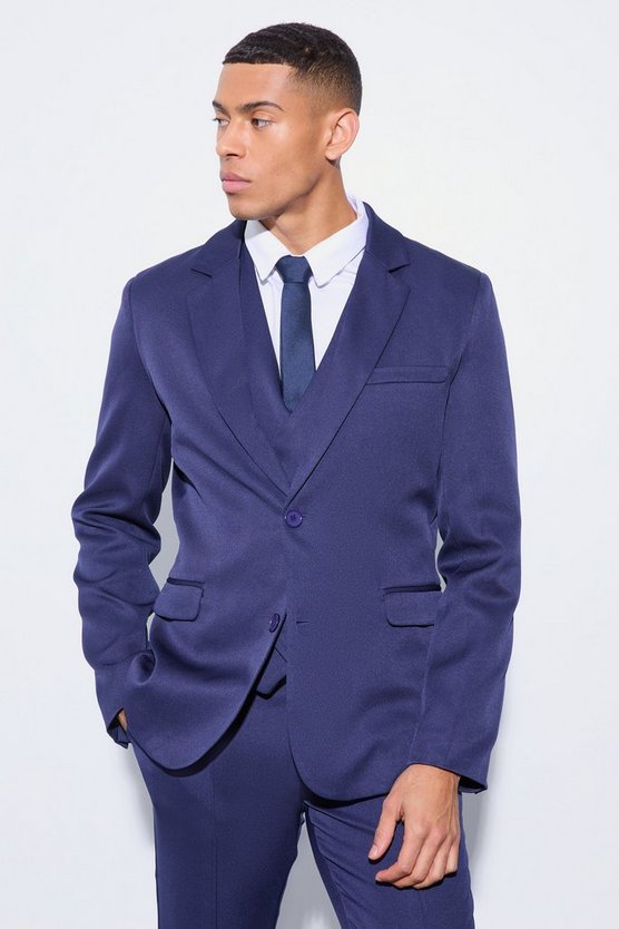 Einreihiger Slim-Fit Blazer
