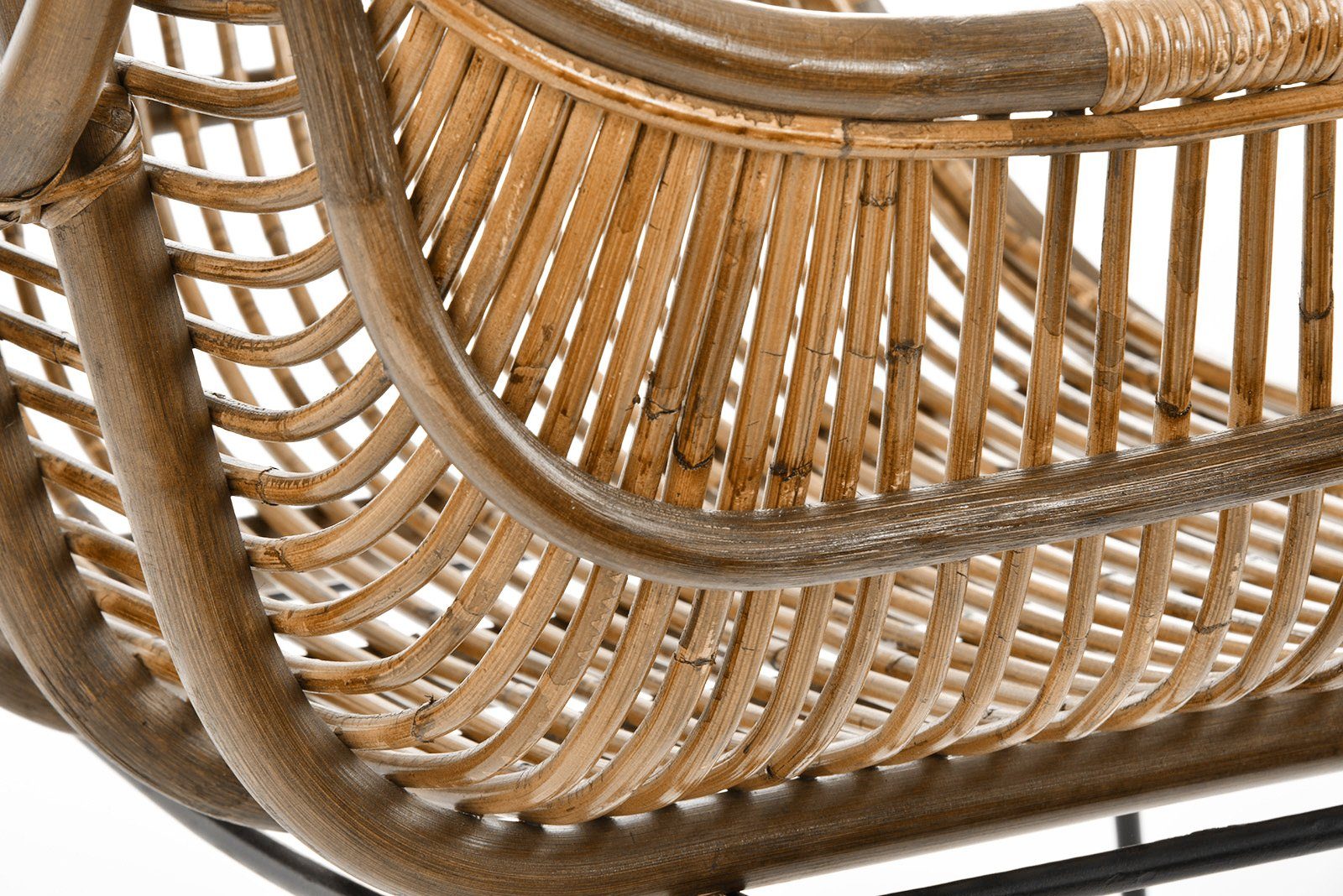 animal-design Rattanstuhl, Rattanstuhl Korbstuhl VENUS stabil aus Rattan in braun / natur - Handarbeit
