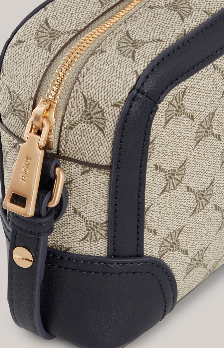 Schultertasche Mazzolino Edition Cloe in Beige/Blau