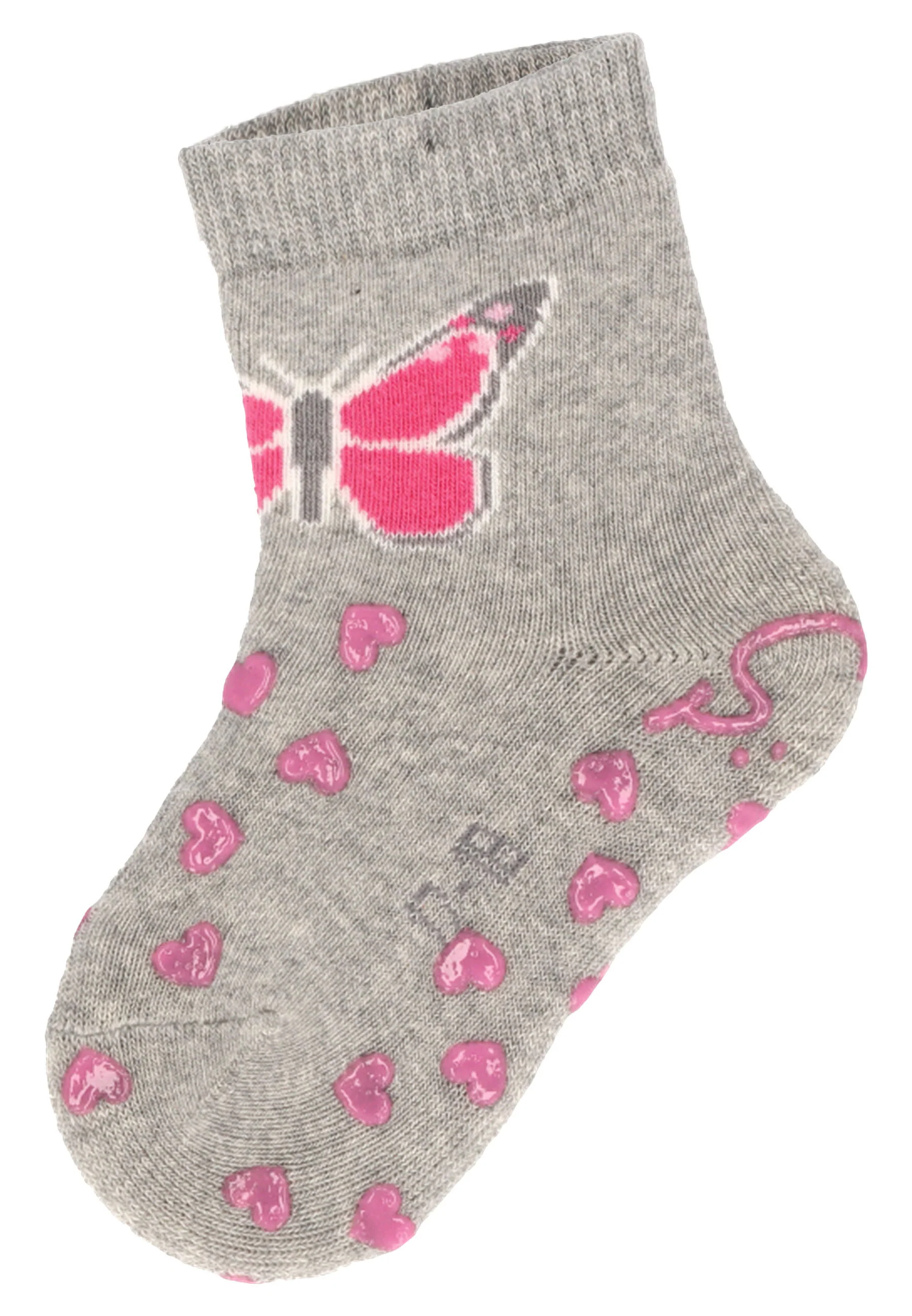 ABS Krabbelsocken im 2er Pack mit Motiv Schmetterling