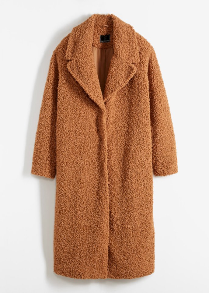 Mantel aus Teddyfleece