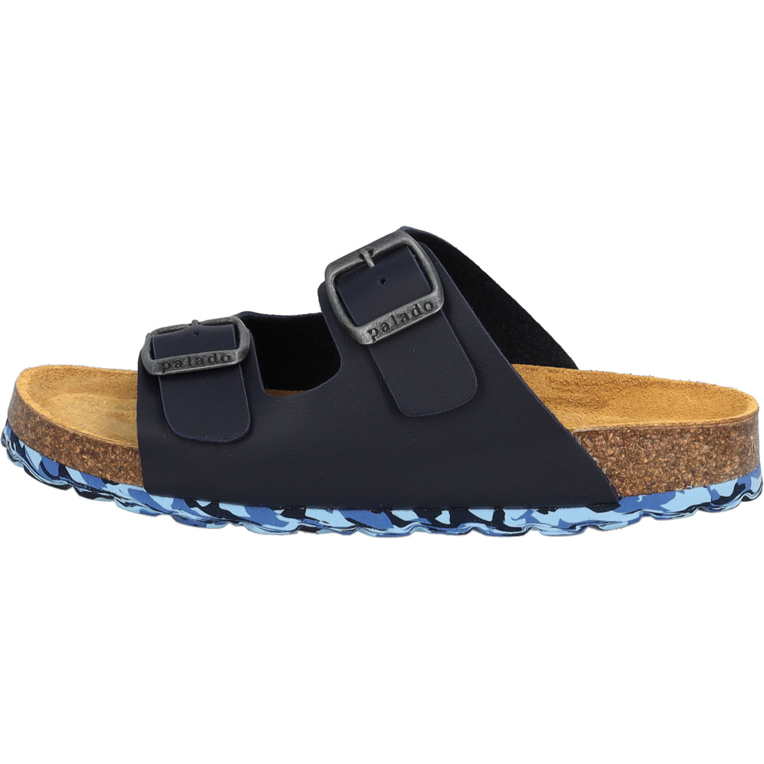 Palado Kids Korfu B Basic, Pantoletten, Kinder, Dunkelblau/Camou