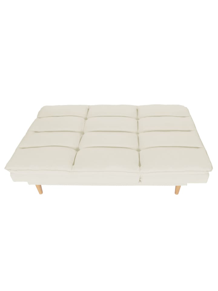 MCW Schlafsofa M79 Schlaffunktion Liegefläche 180x110cm, Stoff/Textil creme günstig kaufen onesize
