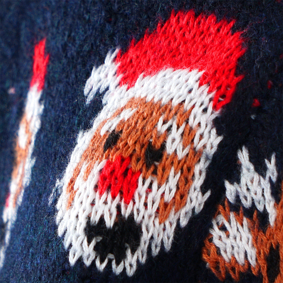 Mädchen Weihnachtsstrickjacke gemustert